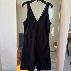 NWT Zella Black Sleeveless V-Neck Jumpsuit